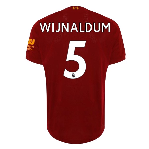 Camiseta Liverpool NO.5 Wijnaldum Primera equipo 2019-20 Rojo